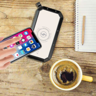 Wirelsess Solar Power Bank Phone Accessories Torch