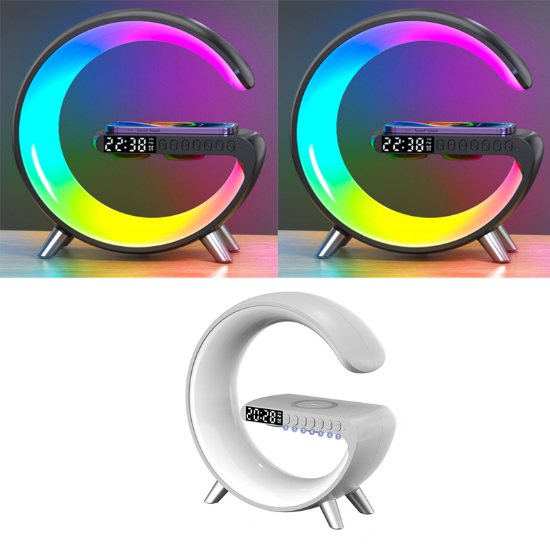 LED Lamp G Shaped Bluetooth Speaker Wireless Charger - Image 6
