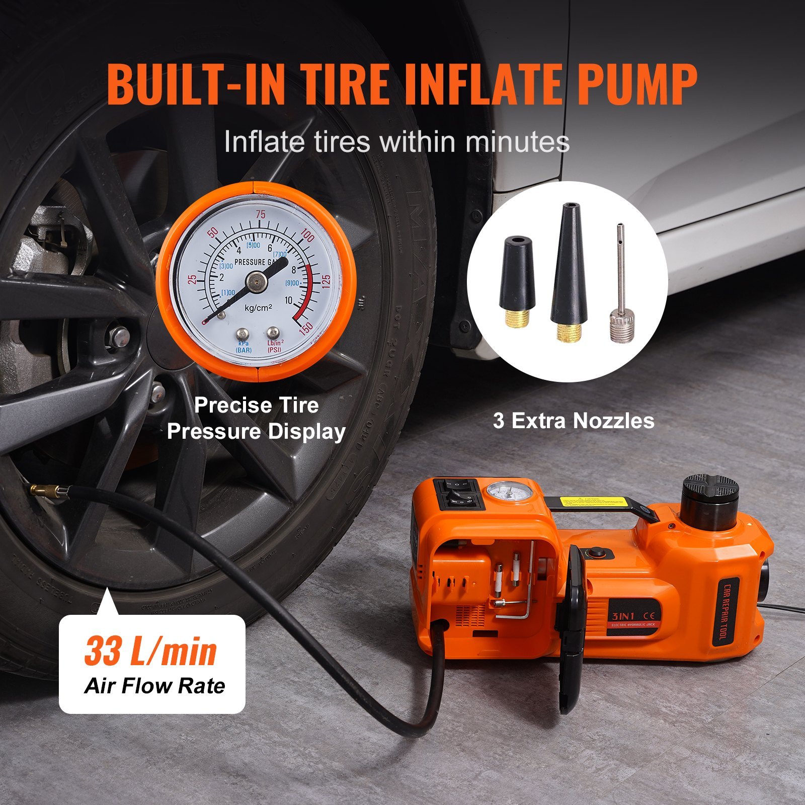 Electric Car Jack, Hydraulic Car Jack, Portable Car Jack - Image 7